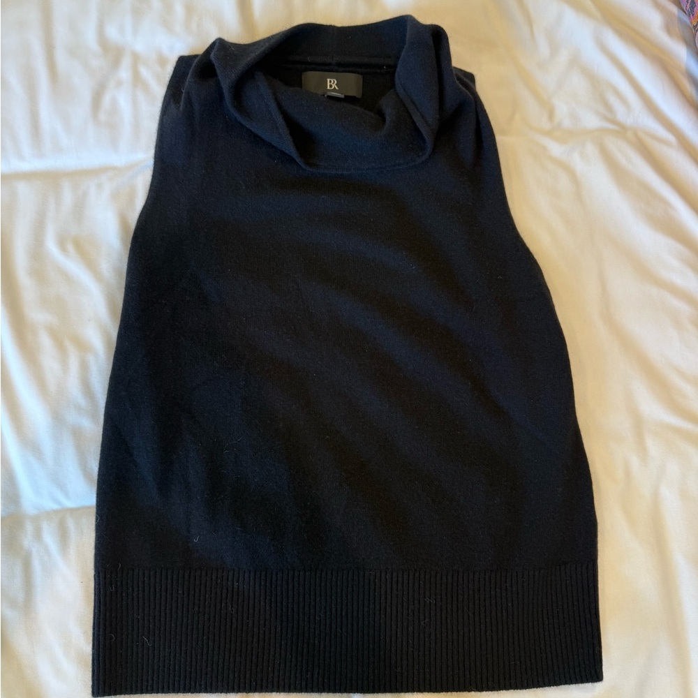 Banana Republic Black Cowl Neck Sleeveless Sweater